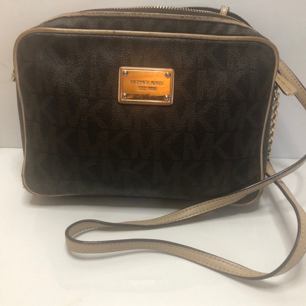 Michael Kors Jet Set Travel Logo Crossbody Bag